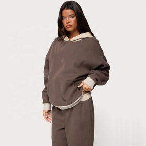 Conjunto de Sudadera con Capucha y Pantalón de Chándal Personalizado con Estampado Puff, Chándal Oversize de Dos Piezas para Mujer 2026, Servicio OEM - Product Image 5