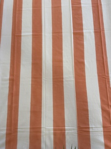 Nappe rayée rétro - Housse de table rayée orange et blanche pour décoration vintage, housse de table à manger, cadeau pour la maison - Product Image 3