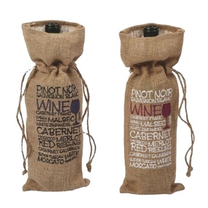 <span class=keywords><strong>2025</strong></span> tùy chỉnh dây kéo chai rượu vang Túi Quà Tặng đay chất liệu thân thiện với môi Túi mua sắm cho rượu vang bao bì bán buôn - Product Image 1