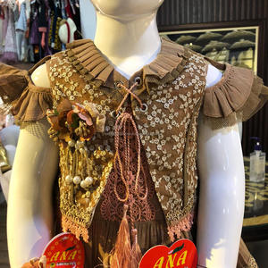 Robe de printemps en tissu de laine avec bandeau fantaisie au design étonnant nouveau style de poulet koti pour enfants - Product Image 3