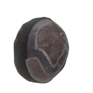 วิกผมผู้ชายแบบติดลูกไม้ด้านหน้า ผมแท้ อินเดียนเรมี่ บังคลาเทศ บอดี้เวฟ เส้นผมเดี่ยว 50% สีเทา ต่อผมเดรดล็อค - Product Image 2