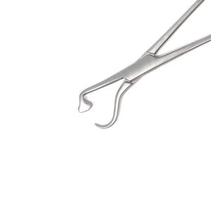 Pince à couronne incurvée TC Keramo Grip avec inserts diamantés en acier, manuelle, haute qualité, chirurgicale orthopédique, Classe II CE GS - Product Image 2