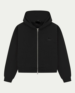 High Quality Oversized Full Zip Hoodie Manufacturer Custom Men Women Washed Hooded Sweatshirt Streetwear Apparel - Product Image 5