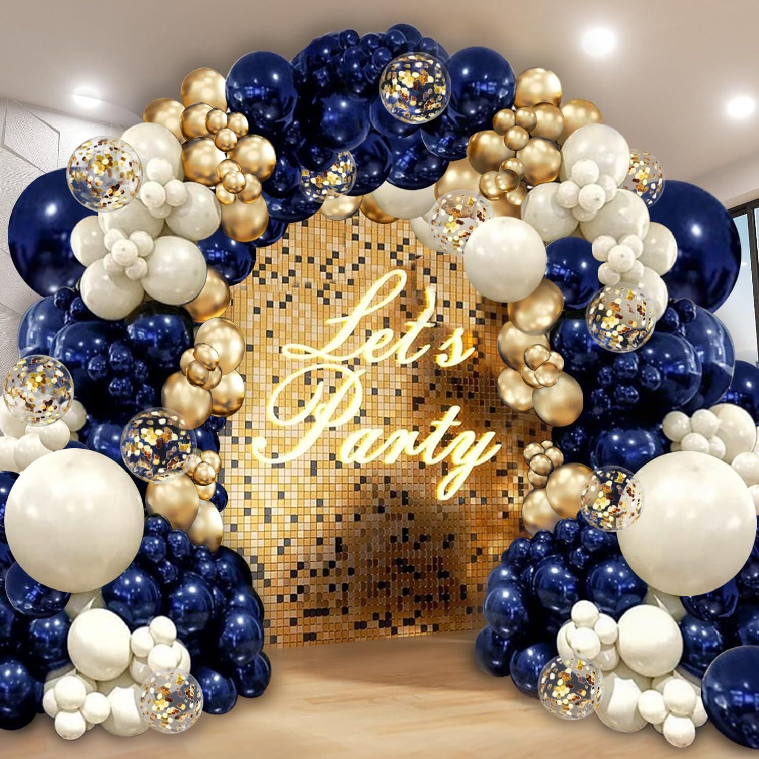 Navy Blue Gold Color