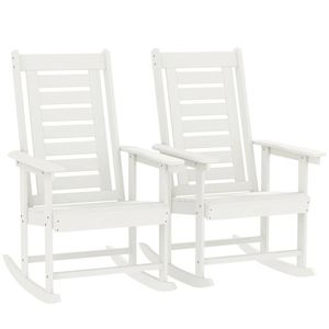 Sillón de Jardín de 2 Piezas, Blanco, para Terraza, con Reposabrazos - Product Image 5