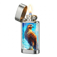 Briquet rechargeable jetable France Falcon X, style stylo, chargement USB, portable, coupe-vent, accessoires quotidiens pour fumeurs
