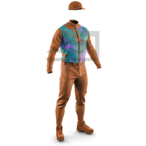 Uniforme de baseball personnalisé imprimé sur mesure, respirant, antibactérien, maillot de sublimation, pantalon assorti, adultes - Product Image 1