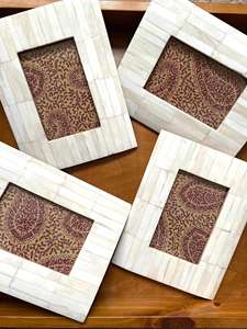 กรอบรูปไม้ฝังกระดูกสั่งทำพิเศษ งานแฮนด์เมด ของตกแต่งบ้านและห้องนอนสุดหรู  โลโก้สั่งทำได้ เป็นมิตรกับสิ่งแวดล้อม ทนทาน - Product Image 2