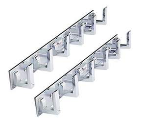 6 Pin Aluminium Cloth <b>Hook</b> for Doors and <b>Walls</b> Premium Quality SS202 Stainless Steel Heavy Duty Multipurpose <b>Wall</b> Hanger Rack - Product Image 3
