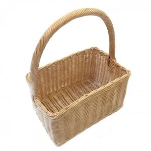 Cesta de Frutas Multiusos Ecológica de Ratán, Cesta de Almacenamiento Rústica Tejida Natural en Forma de Cuna - Product Image 2