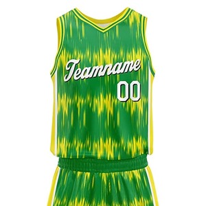 Ensemble de maillots de basket-ball pour adultes respirants personnalisés avec logo OEM, impression numérique, uniforme d'équipe de haute qualité, 100% polyester, unisexe - Product Image 4