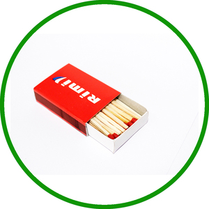 House Hold Safety <b>Matches</b> 40 Sticks 52x35x12mm Matchbox with Printing for Daily Home Use Reliable Flame Easy Ignition - Product Image 1