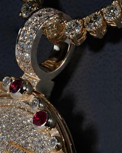 จี้เพชรโมอิสซาไนต์เงินแท้ 925 สไตล์ฮิปฮอปสุดหรูสำหรับทุกเพศ พร้อมตัวอักษร K สำหรับผู้ชายและผู้หญิง - Product Image 4