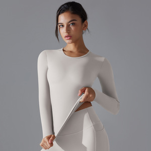 100% Polyester Quick Dry <b>Compression</b> Shirt Ladies Gym Wear <b>Short</b> Sleeve t Shirt Seam Slim Fit Athletic Rash Guard Shirts Women - Product Image 2
