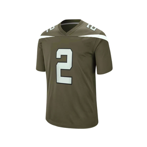 Maillot de football américain personnalisé en gros avec nom d'équipe, 100 % polyester, tissu mesh, imprimé numérique, séchage rapide, col rond, manches courtes - Product Image 1