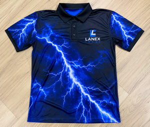 เสื้อโปโลซับลิเมชั่นลายพิเศษสำหรับผู้ชาย แห้งเร็ว ระบายอากาศได้ดี ผลิตจากโพลีเอสเตอร์ เหมาะสำหรับกีฬากอล์ฟ ชุดยูนิฟอร์มทีม พร้อมสกรีนโลโก้ตามสั่ง - Product Image 6