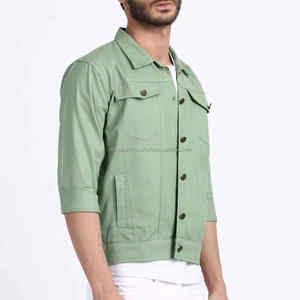 Fabricant de vêtements de haute qualité Veste vintage lourde pour hommes Veste en jean décontractée à fermeture éclair pour hommes - Product Image 2