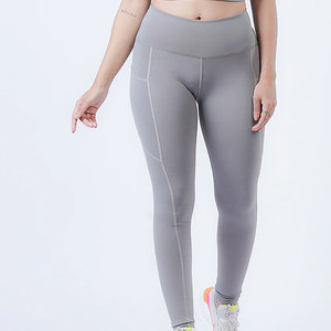 Leggings de fitness grande taille pour femmes, couleur personnalisable, extensibles dans quatre directions, séchage rapide, respirants, à transfert thermique, pour l'entraînement - Product Image 3