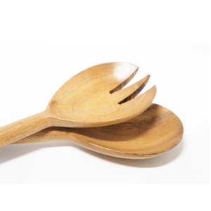 2026 Product Spoons Wood Spoon and Fork Set Wooden Salad <b>Servers</b> with Long Handle Kitchen Accessories Home and Kitchen Use - Product Image 5