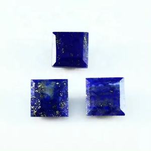 8mm naturel Lapis Lazuli pierre précieuse carrée à facettes prix de gros bonne qualité pierres précieuses bleues en vrac de fournisseur indien vérifié - Product Image 3