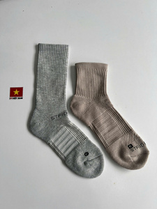 Men's 100% Cotton Custom Design Logo Athletic <b>Compression</b> Crew <b>Socks</b> Digital Printing Knitted Quick Dry for Spring Sports - Product Image 4