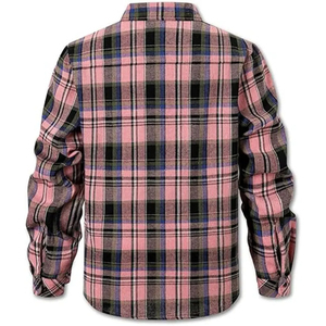 เสื้อเชิ้ตผู้ชายผ้าฝ้ายฟลานเนล 100% ลายสก็อต ใส่สบาย ระบายอากาศได้ดี น้ำหนัก 220 กรัม ติดกระดุมเม็ดเดียว คุณภาพสูง รับสกรีนโลโก้ตามแบบ - Product Image 2