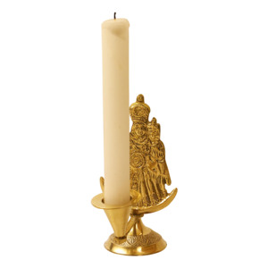 Candelabro de Latón de la Virgen María para Sala de Oración, Decoración del Hogar, Altar de Iglesia y Regalos Religiosos - Product Image 2