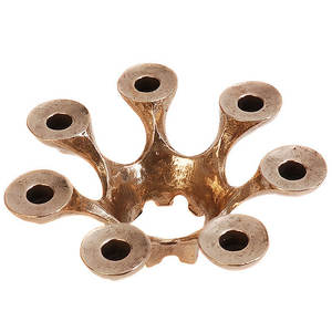 Candélabre en fonte à 7 bras, porte-bougies multiple, style rustique, vintage, antique - Product Image 1