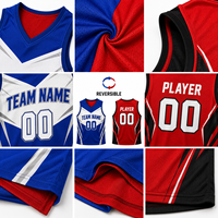 Camiseta de Baloncesto Reversible con Impresión Personalizada, Doble Capa de Malla, Uniforme de Equipo de Doble Cara, Antibacteriano, Secado Rápido, Fabricante OEM