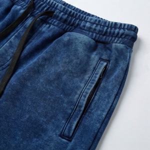 New Stylish Mens Hooded Tracksuit High Quality Acid Wash Zipper <b>Distressed</b> Jogging Wear Custom Logo Premium Sportswears - Product Image 5