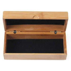 Étui à lunettes rectangulaire en bambou naturel et boîte de rangement pour lunettes, étui de voyage rigide pour table, personnalisation OEM ODM - Product Image 3