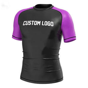 Ensembles de maillots de bain anti-UV en polyester/nylon lavé, écologiques et respirants, séchage rapide, UPF50+, antibactériens, avec impression de logo personnalisé - Product Image 1