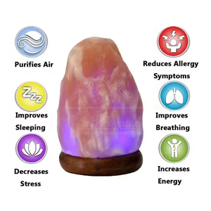 Lámpara de Sal del Himalaya con Luz Cálida y Relajante, Ambiente Suave, Ideal para Sala de Estar - Product Image 6