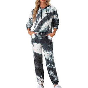 Vêtements de sport pour femmes de qualité supérieure en gros, légers, tie-dye, tenues de jogging, vêtements pour femmes - Product Image 1