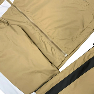 Chándal Unisex con Capucha, Bloques de Color, Deportivo, Manga Larga, Ligero, de Poliéster, para Otoño, para Adultos, Cortavientos, con Cierre de Cremallera y Bolsillos Laterales - Product Image 3
