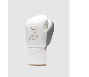 ถุงมือชกมวย MMA รุ่น BG-1112 สีขาวเทา หนังวัวแท้ แบบเต็มนิ้ว ผูกเชือก ปรับแต่งได้ - Product Image 2
