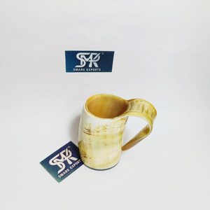 Tasse à bière en corne de buffle africaine naturelle fabriquée à la main sur le thème médiéval rustique Style animal pour les célébrations Événements - Product Image 6