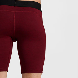Shorts de compression pour hommes, taille mi-haute, bande élastique, respirant, en coton et élasthanne tricoté, style décontracté - Product Image 3