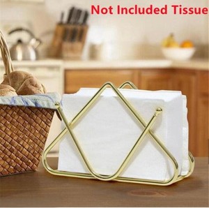 Luxury Gold Metal Napkin <b>Holder</b> Elegant Geometric Design Table Napkin Stand Durable Iron <b>Tissue</b> <b>Holder</b> For Dining Table <b>Kitchen</b> - Product Image 4