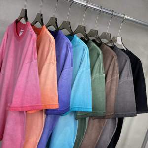 เสื้อ AFSAR SPORTS 250GSM คอกลม ลาย 3 มิติ ทรงโอเวอร์ไซส์ ล้างสีแบบแอซิดวอช สไตล์วินเทจ ถักทอปักลาย 100% ผ้าฝ้าย ระบายอากาศได้ดี เป็นมิตรต่อสิ่งแวดล้อม - Product Image 5