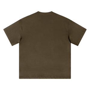 260gsm Cotton Jersey Acid Wash Boxy Fit Custom Print Front Streetwear Summer Short Sleeve Oversize Heavyweight <b>T</b>-shirt - Product Image 4