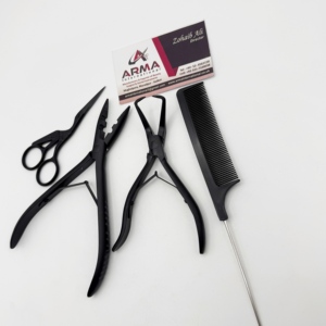 Professional <b>Beads</b> Removal Hair Extension Plier and 2 Hole Plier For Multi Purpose with Comb Hair Extension <b>Kit</b> with Logo - Product Image 3