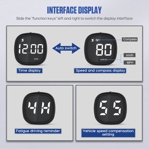 Mrcartool M30 OBD GPS Head-Up Display, Velocímetro para Auto en KMH y MPH, Mini Velocímetro USB - Product Image 2