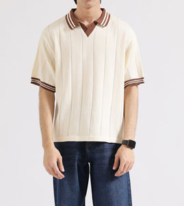 เสื้อโปโลผู้ชายแขนสั้นผ้าคอตตอนผสมโพลีเอสเตอร์ขายดี รับสกรีนโลโก้ตามแบบ - Product Image 5