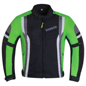 Blouson de moto unisexe à manches longues vert et noir, réfléchissant, imperméable, respirant, coupe-vent, toutes saisons, personnalisable pour la course - Product Image 1