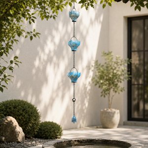 Chaîne de pluie en métal suspendue pour l'extérieur, pour la décoration de ferme - Product Image 4