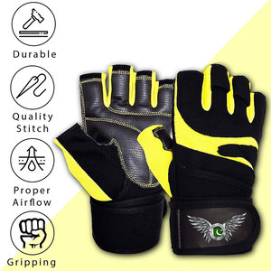 Gants de sport unisexes en néoprène à demi-doigts avec un design unique pour la musculation, confortables, tailles, couleurs et logo personnalisables - Product Image 6