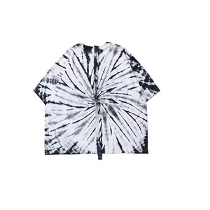 เสื้อยืดโอเวอร์ไซส์สั่งทำพิเศษ ผ้าฝ้าย 100% ลายมัดย้อม ออกแบบ OEM พิมพ์ลายทั่วตัว แขนสั้น คอกลม เสื้อยืดผู้ชายลายมัดย้อม - Product Image 1
