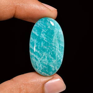 Amazonita natural Piedras naturales Precio de venta completo Cabujón Amazonita Piedra preciosa suelta Piedra preciosa semipreciosa Piedra preciosa polaca - Product Image 1