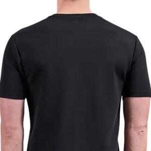 Camiseta de Cuello Redondo para Hombre con Logotipo Personalizado al por Mayor, Camiseta Deportiva Informal Negra de Manga Corta de Algodón - Product Image 4